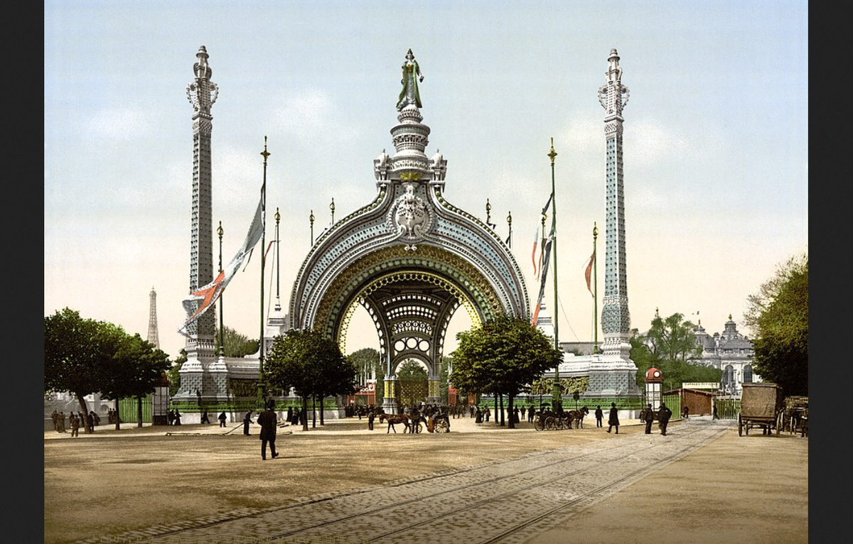 Главный вход на выставку. Фото хранится в Библиотеке конгресса США.