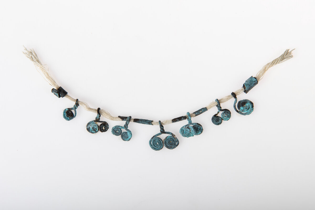 Набор подвесок в виде двойной спирали из погребения на некрополе Илурата. Из собрания Государственного музея истории религии