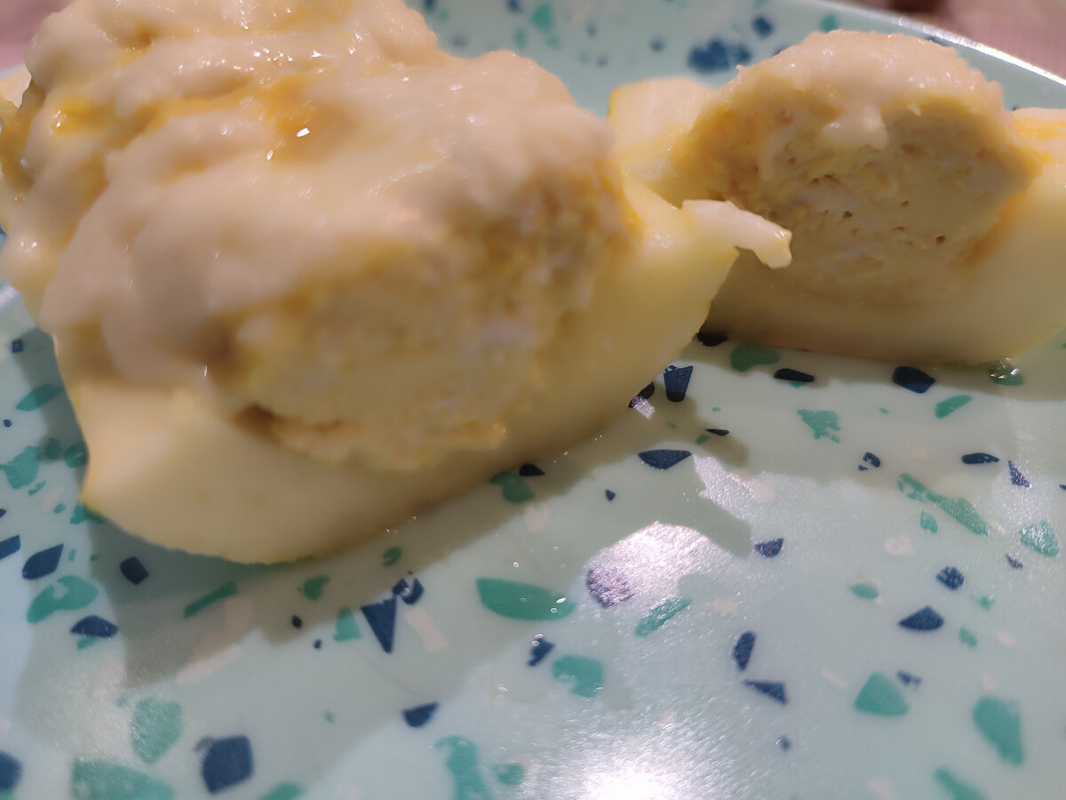 Фарш очень вкусный, а кабачок нет