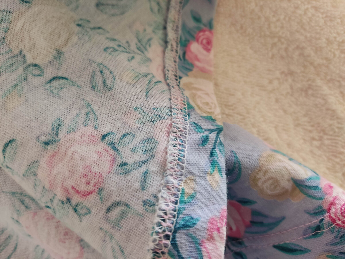 Изнаночная сторона изделия при обработке "моим методом"