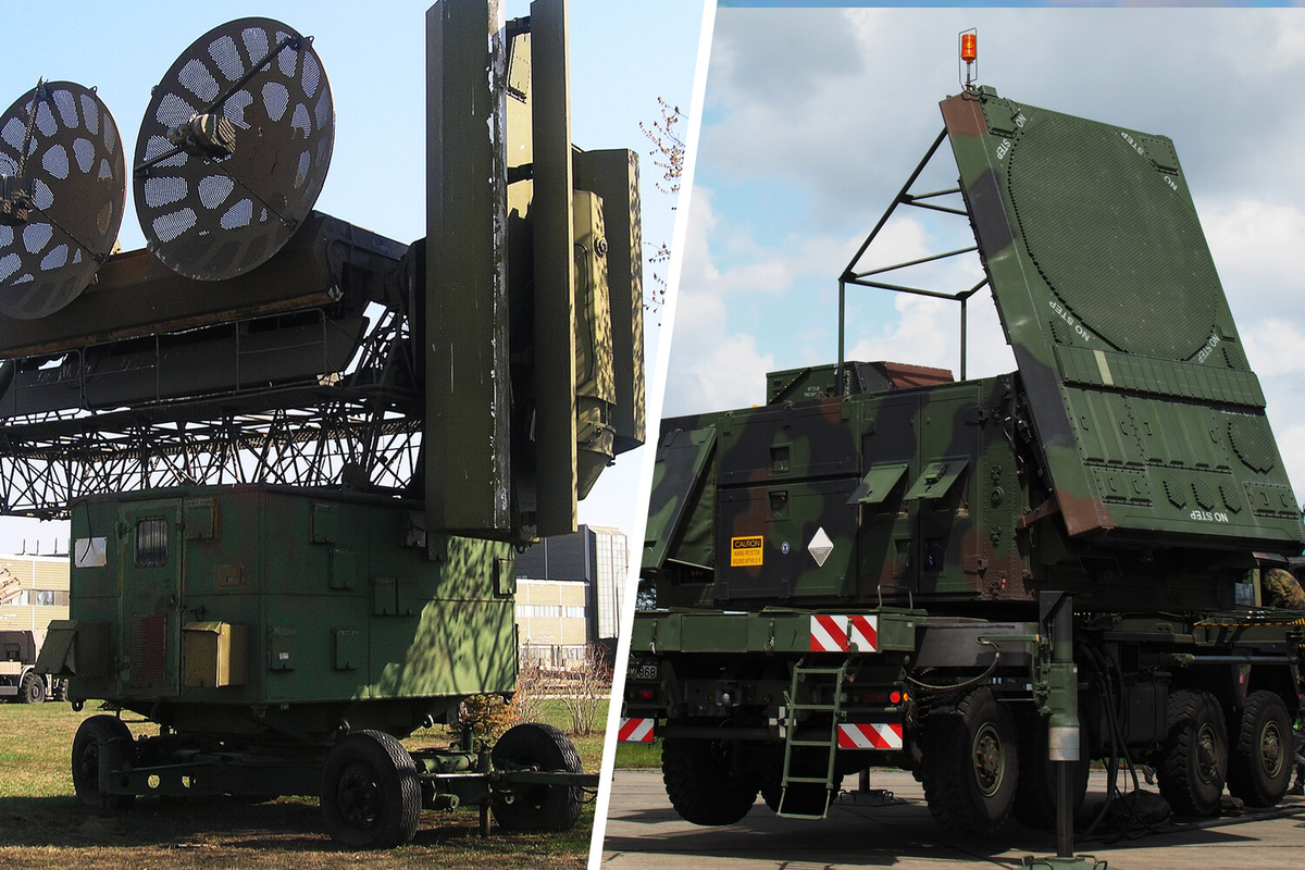 Станция наведения ракет СНР-75 комплекса «Двина» и многофункциональная РЛС AN/MPQ-53 комплекса MIM-104 Patriot / Фото: Wikimedia Commons