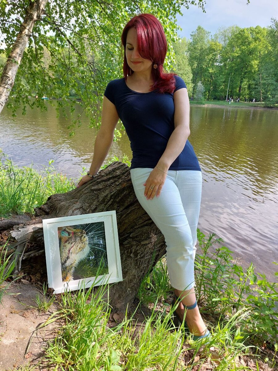 Котик Максик, бумага, акрил, размер 30х30 см