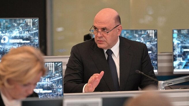 М. Мишустин на стратегической сессии Правительства РФ. Фото: пресс-служба Правительства РФ