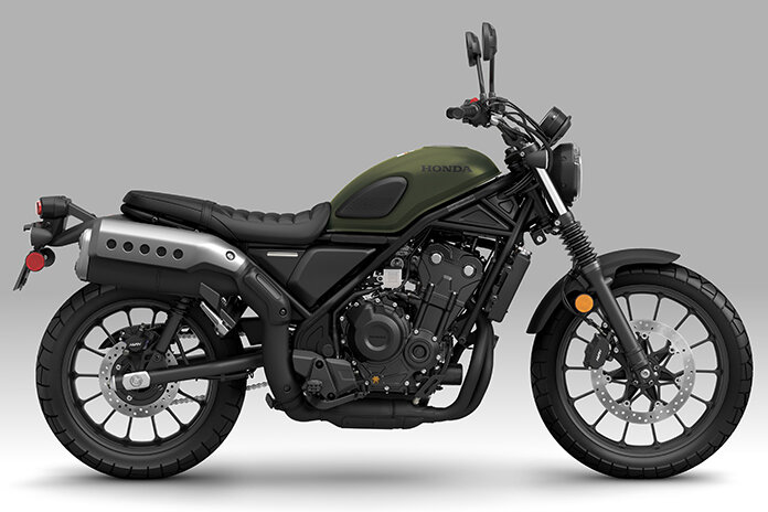 Honda SCL 500 года в матовом лаврово-зеленом металлике