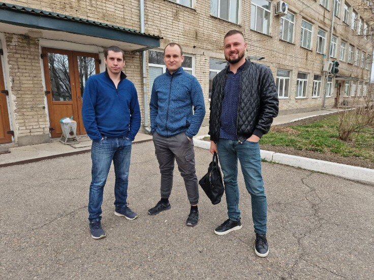 
Александр Анисимов, Андрей Клочков, Семён Вавилов. Фото: Юрий Васильев/ВЗГЛЯД