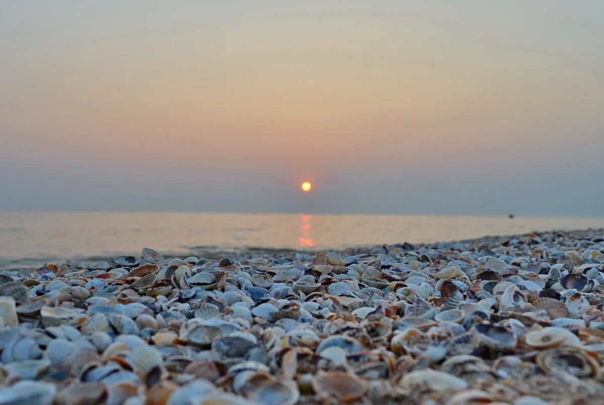 Должанская коса Азовское море закат