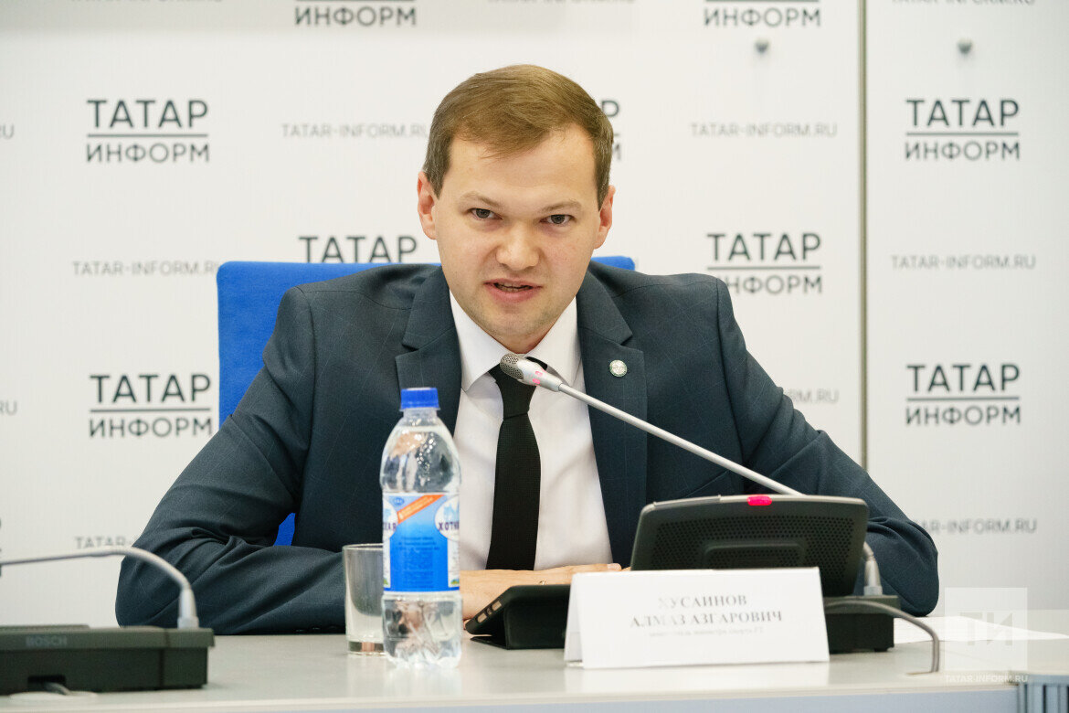 ​Алмаз Хусаинов: « Главное из нововедений – появление на стадионе карты болельщика». Фото: © Салават Камалетдинов / «Татар-информ»