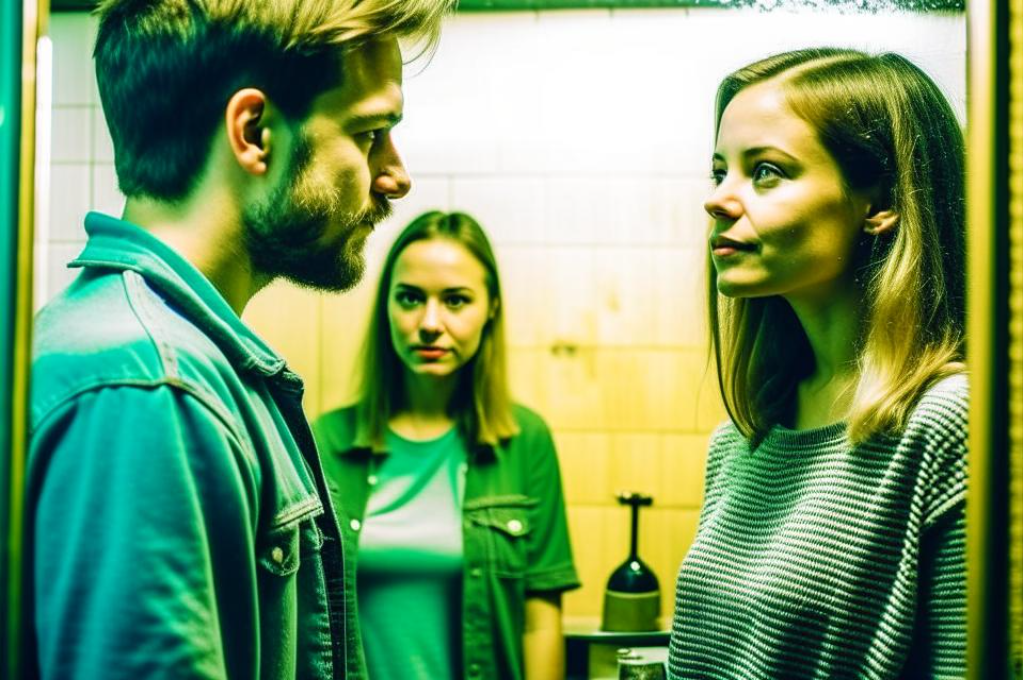 " В отражении зеркала" (Нейросеть Kandinsky 2.1)