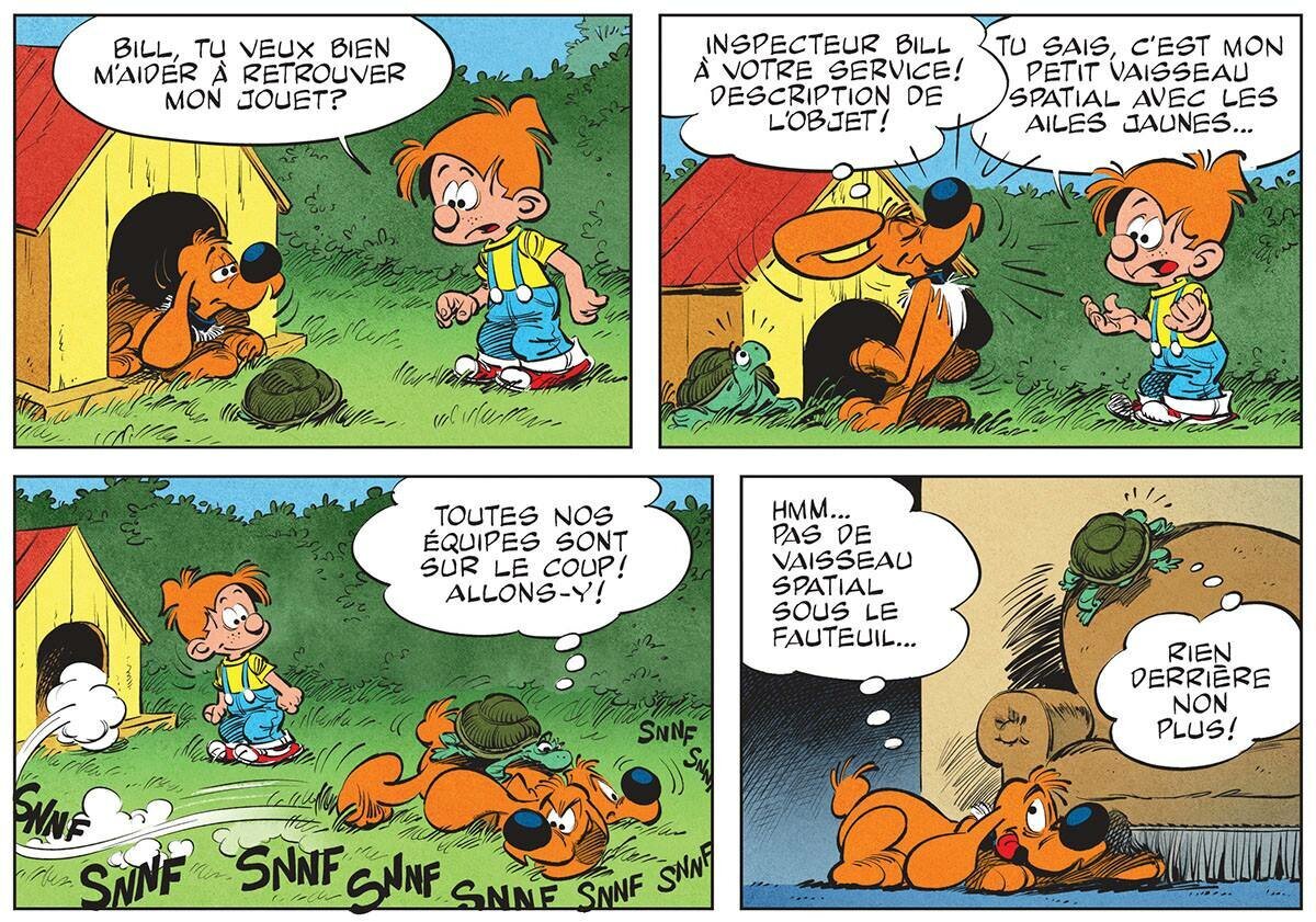 Пример комикса "Boule et Bill"