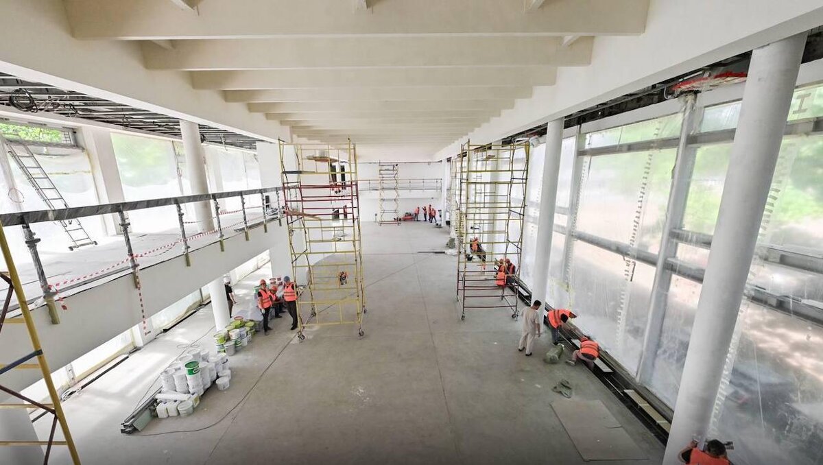 t.me/mos_sobyanin/📷Дворец пионеров во время реставрации