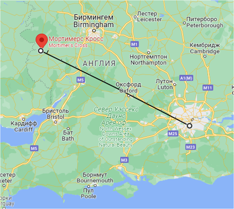 Мортимерс Кросс. Google.Maps