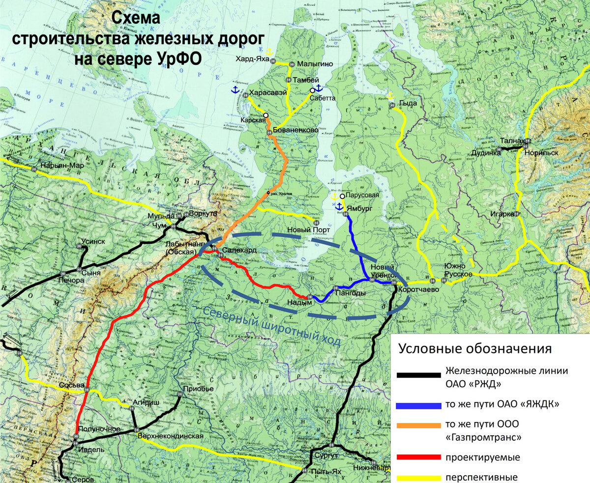 Северный покур карта