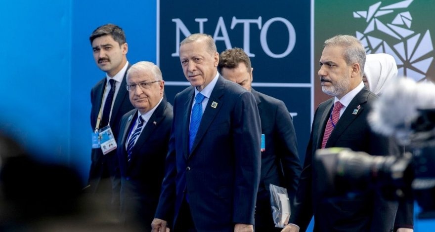 Эрдоган на саммите НАТО в Вильнюсе. Фото: Reuters