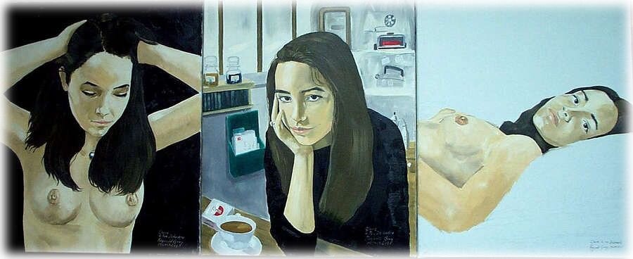 © Реджинальд Грей (Reginald Gray, 1930 – 2013).  Клэр (триптих)