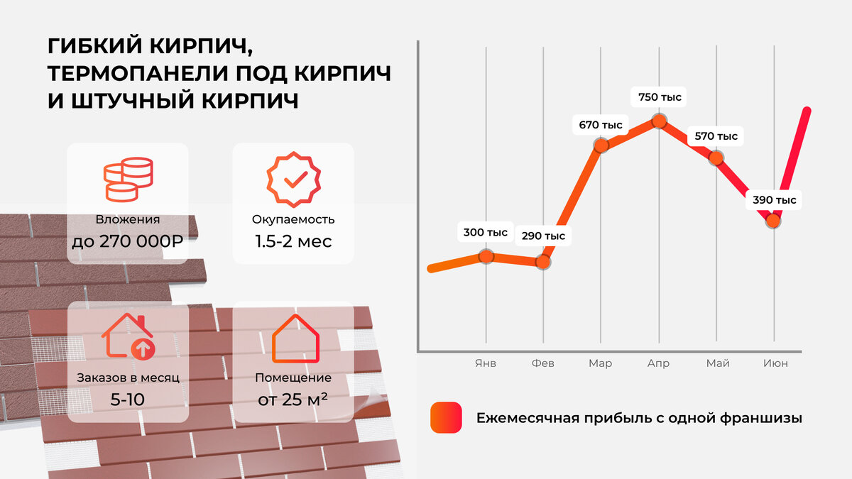 Франшиза гибкого кирпича