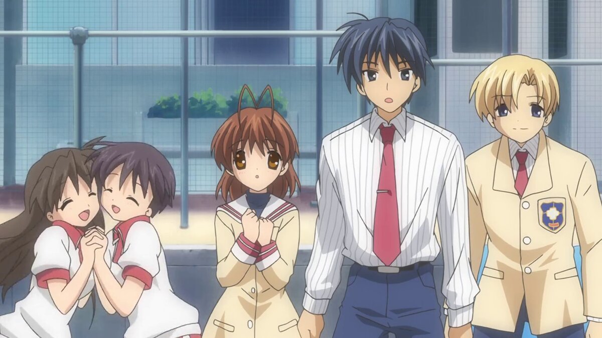 Кадр из аниме Кланнад