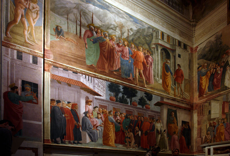 Фрески капеллы Бранкаччи являются главным произведением, созданным Мазаччо за свою короткую жизнь