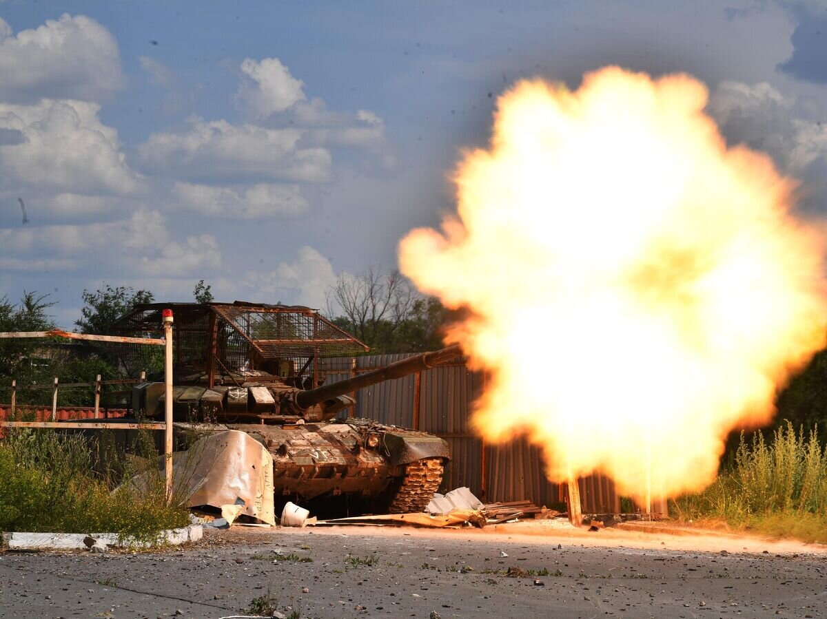    Стрельба из танка ВС РФ© РИА Новости