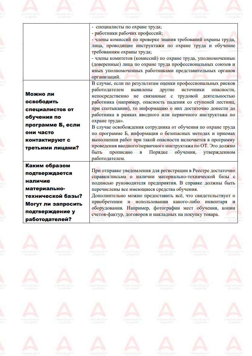 Ответы на вопросы по Реестрам Минтруда и порядку обучения требованиям ОТ |  Учебный центр Академия | Дзен