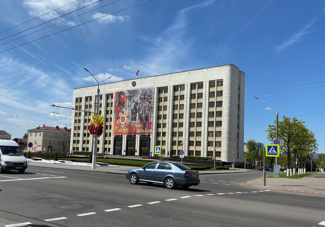 Белоруссия. Площадь Единства в Могилеве