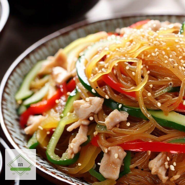Фунчоза по-корейски с курицей