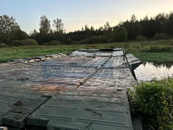     В Аржанове инженерные войска установили понтон