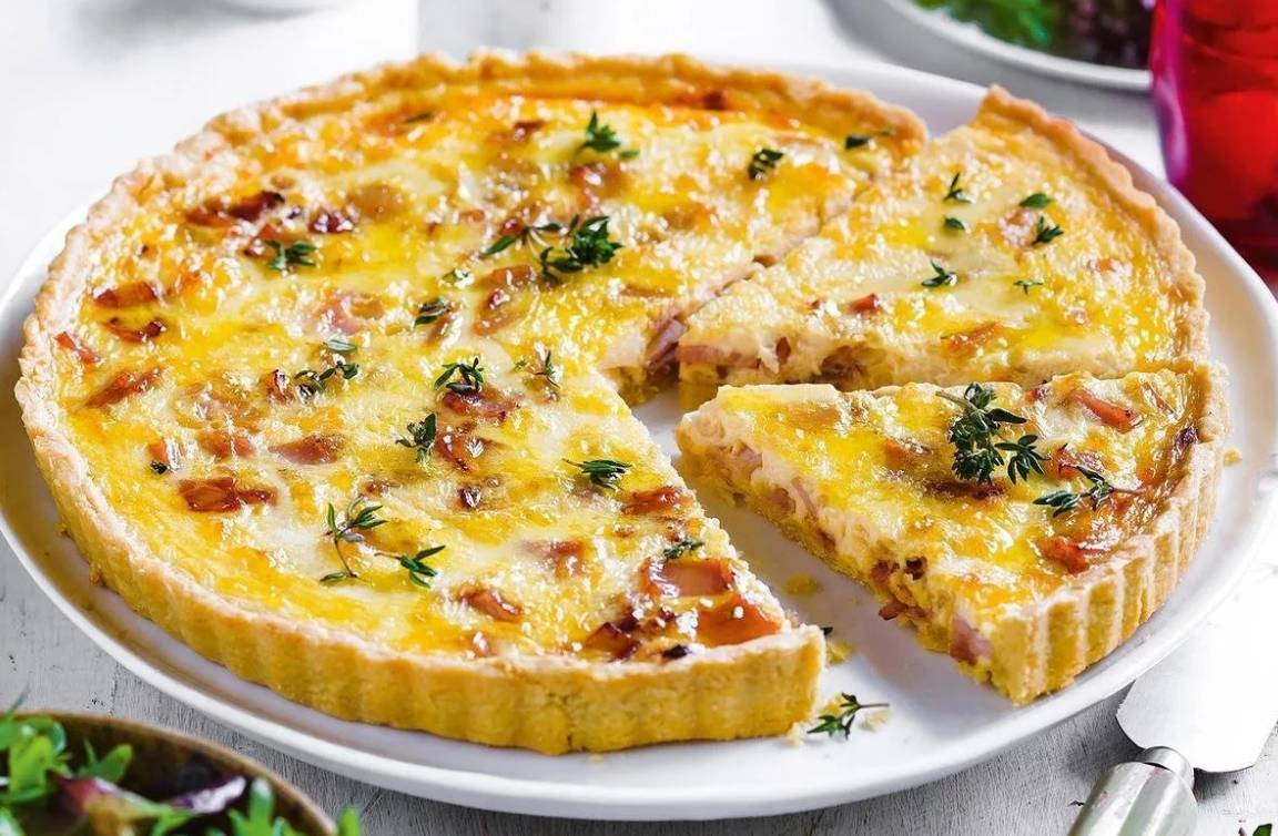 КИШ Лорен. Лоранский КИШ. Quiche Lorraine. Французский пирог КИШ Лорен.