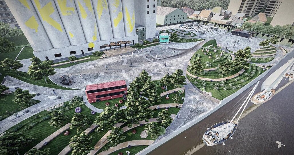    эскиз парка на 29-ой Линии в Ростове // фото: Вадим Калинич, 161.ru