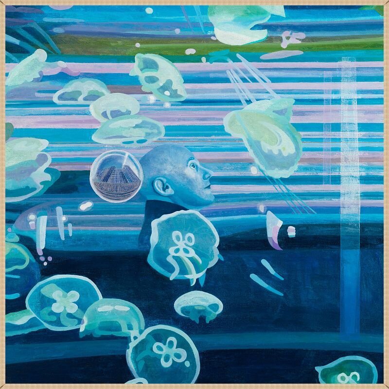 © Ханс Вандекеркхове (Hans Vandekerckhove). Из цикла «Жидкий городской блюз»- 4, 100х100 см. 2018