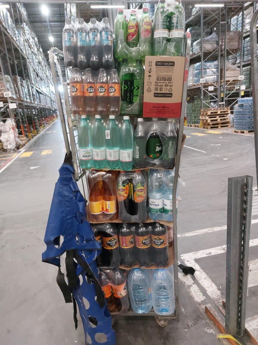 Примерно так должна быть набрана корзинка. Думаю, почти все видели такие корзинки, когда проходили мимо магазина во время приемки товара 