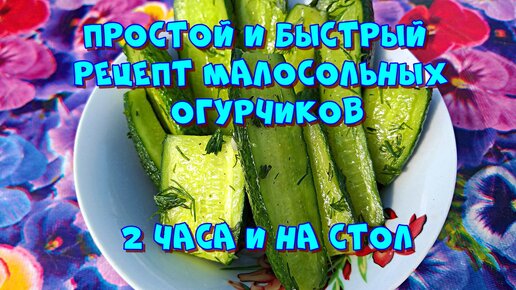 Малосольные огурцы рецепт юлия высоцкая