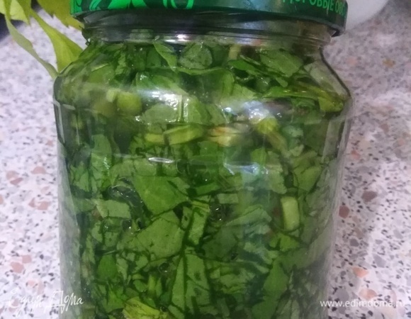 Щавель, консервированный с солью