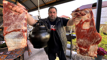 Мясо в афганском казане!! Рецепт томленого мяса.