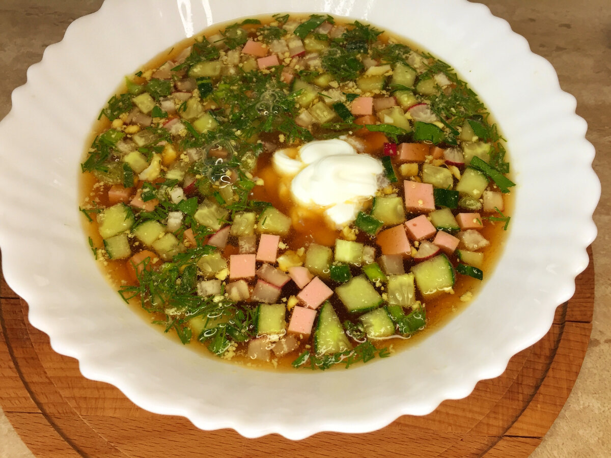 Окрошка на квасе