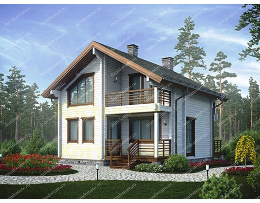 Наш проект дом из сухого бруса «АЛЬФА»