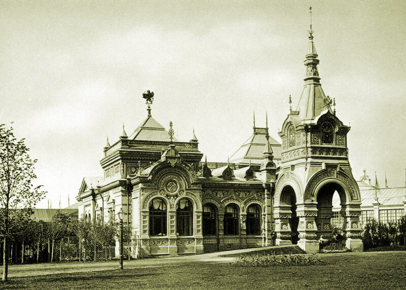 Царский павильон на Ходынском поле на фото 1882 года
