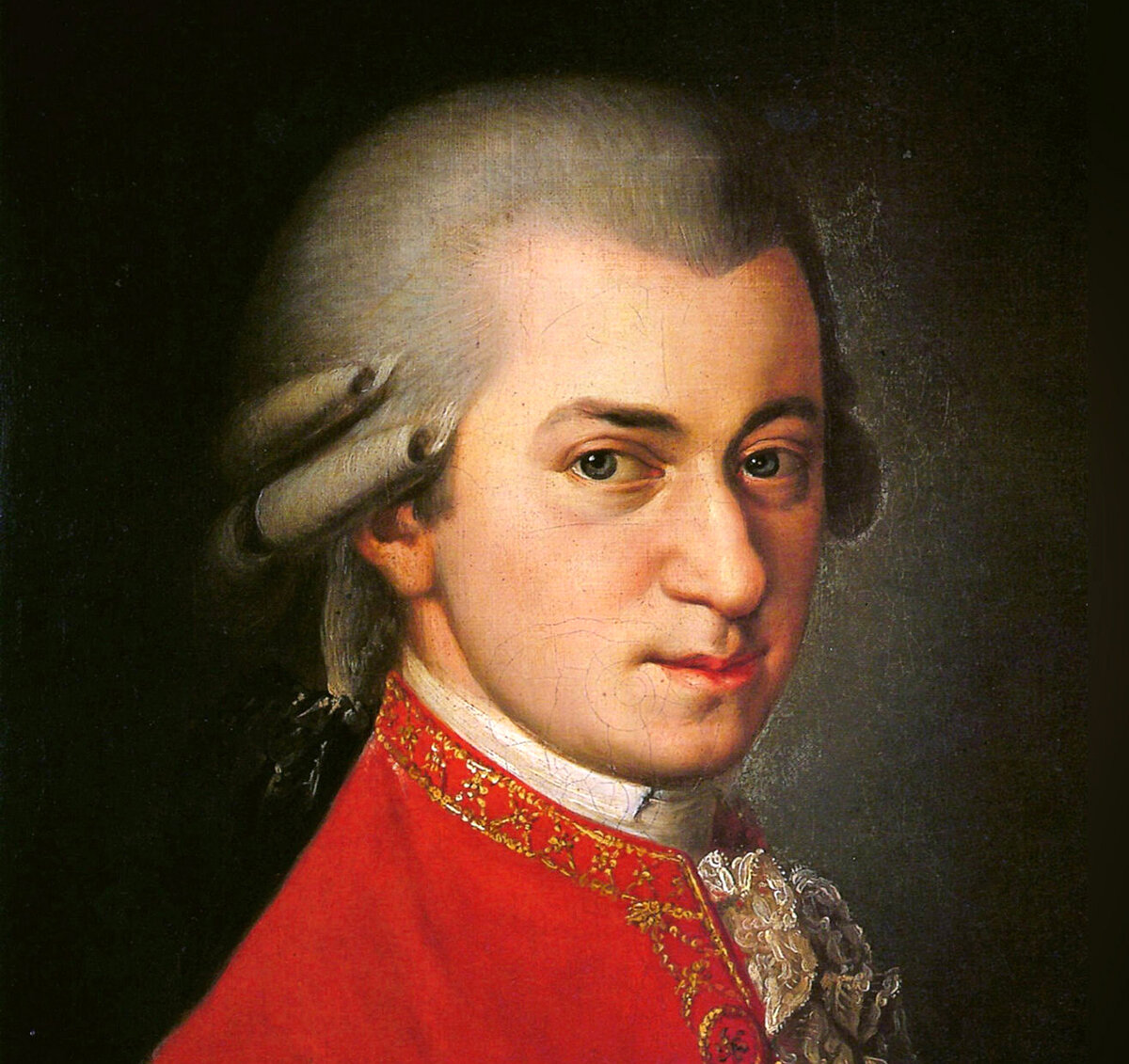 Портрет австрийского композитора Вольфганга Амадея Моцарта (1756-1791), написанный Барбарой Крофт в 1819 году.