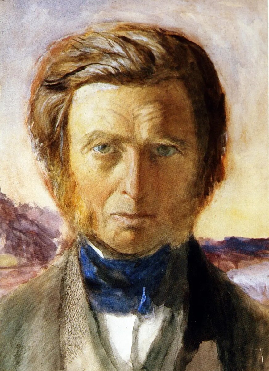 Джон Рёскин. Автопортрет.