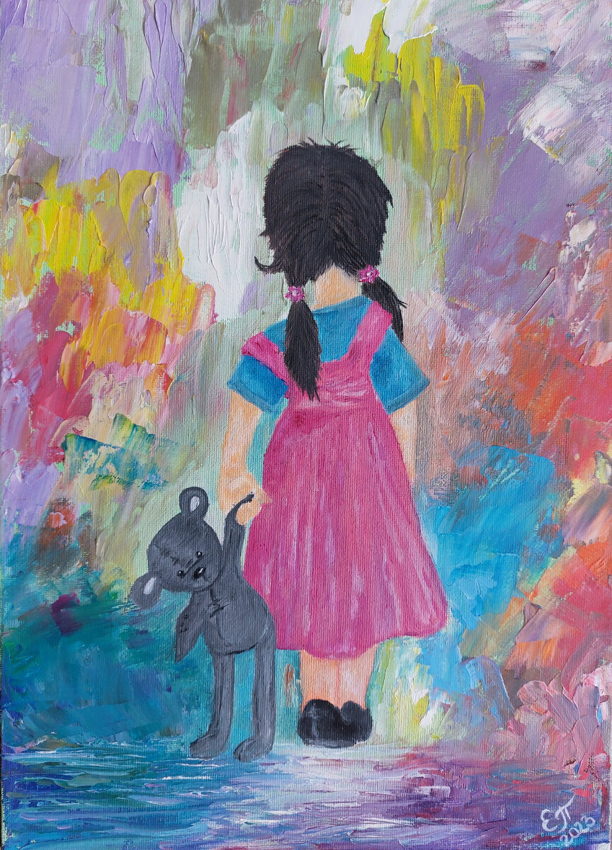 Цветное детство. Моя картина маслом