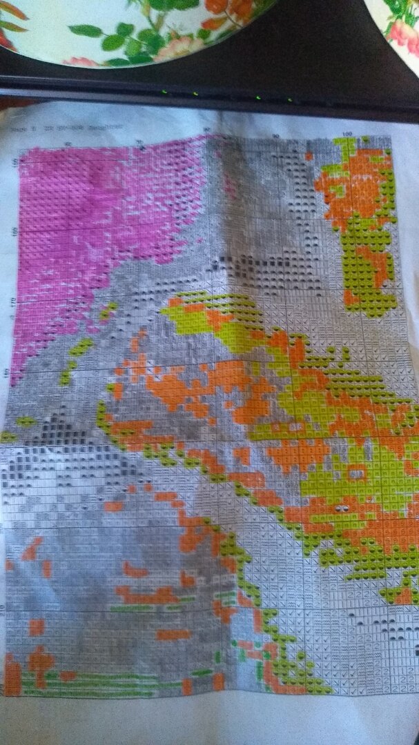 фото автора (все что оранжевым я вышила)