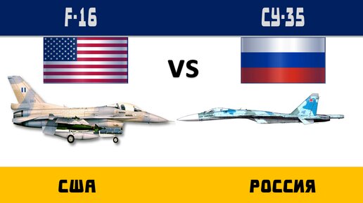 F-16 vs Су-35 Сравнение истребителей | США и Россия