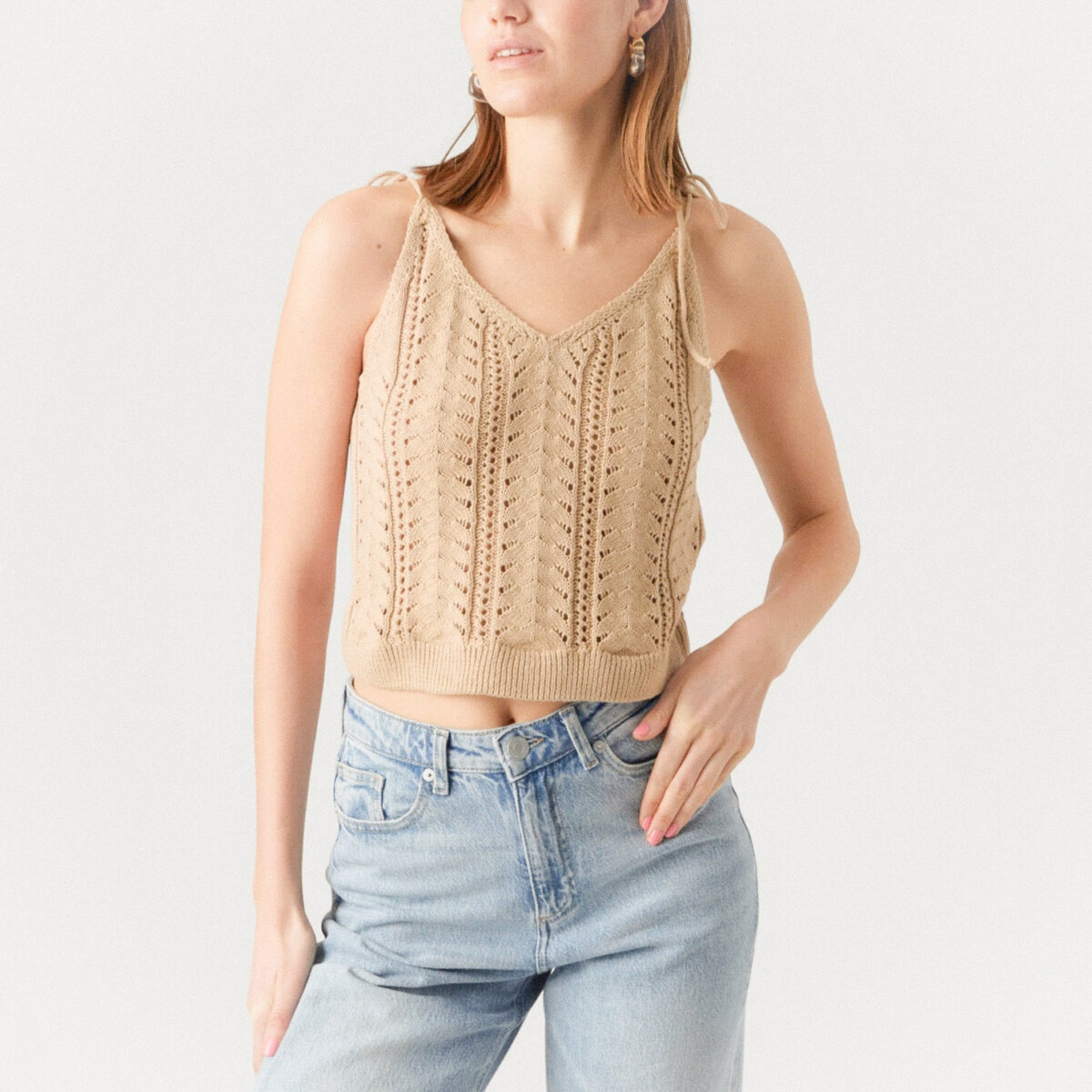 Milk It Cable Knit Cropped Cardigan