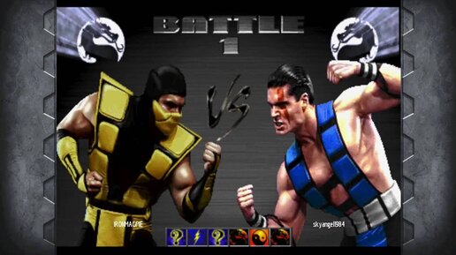 scorpion vs sub-zero эти двое не намерены мириться MK 3