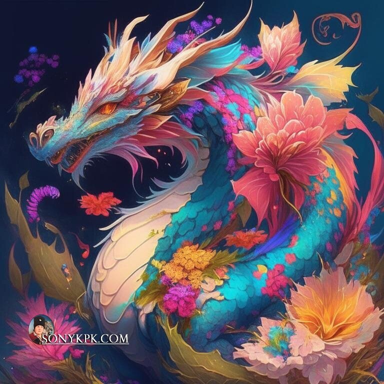 дракон цветочный