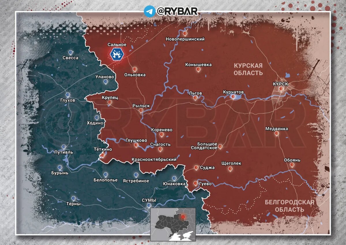 Карта боевых действий луганской народной республики