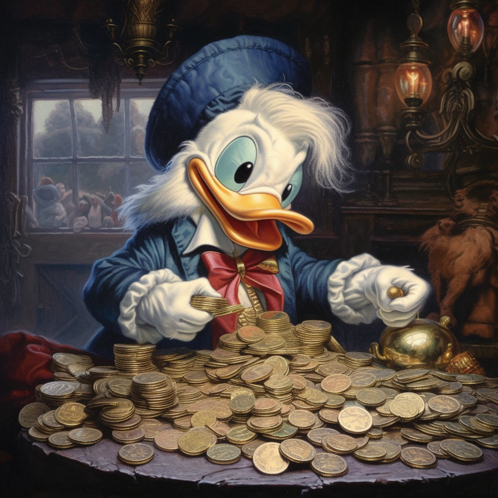 Скрудж МакДак, версия нейросети.