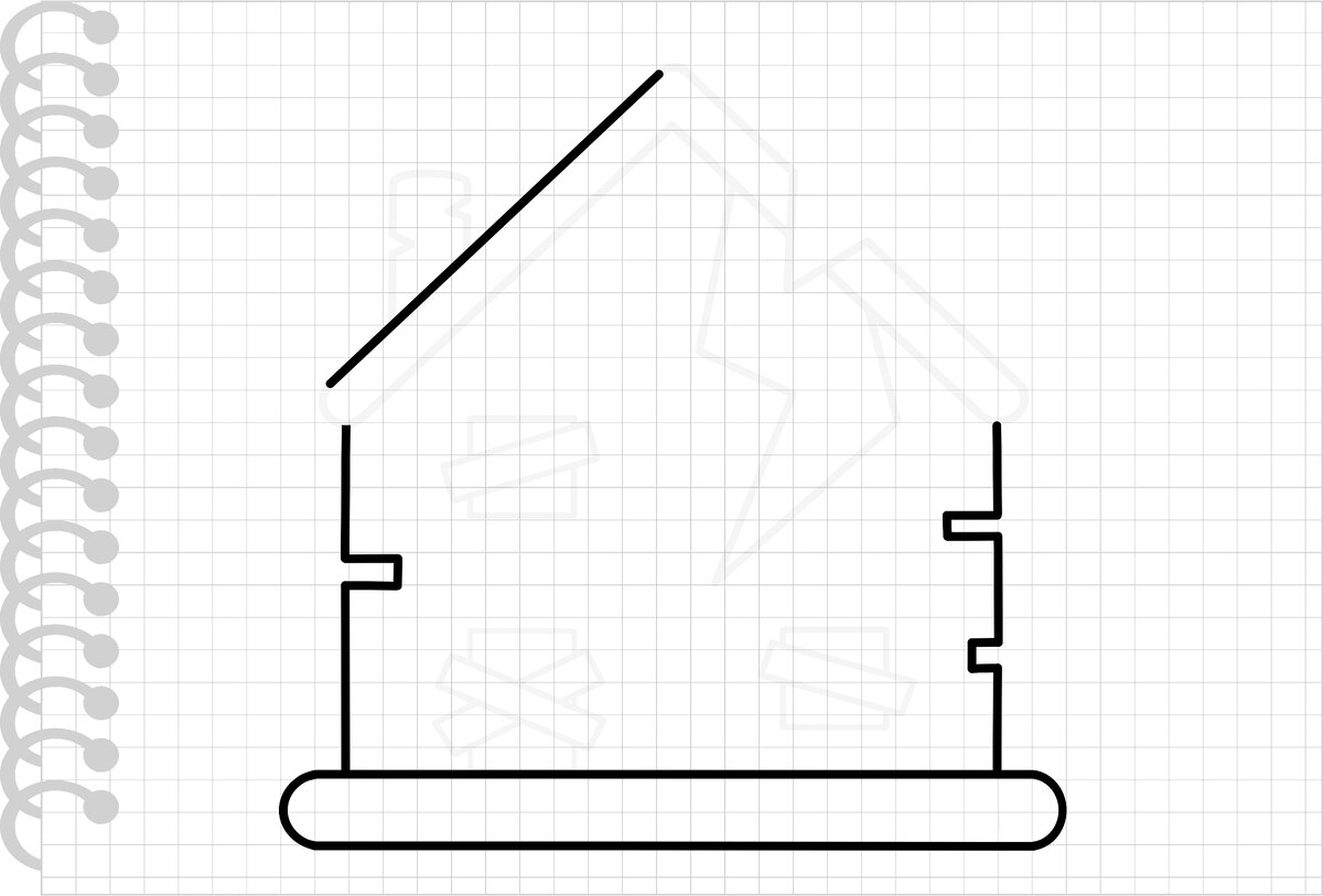 Как нарисовать разрушенный дом. Простой рисунок | Senerin & Viv | Дзен