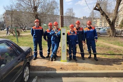    Зарядная станция для электромобилей © Пресс-служба Министерства энергетики Московской области