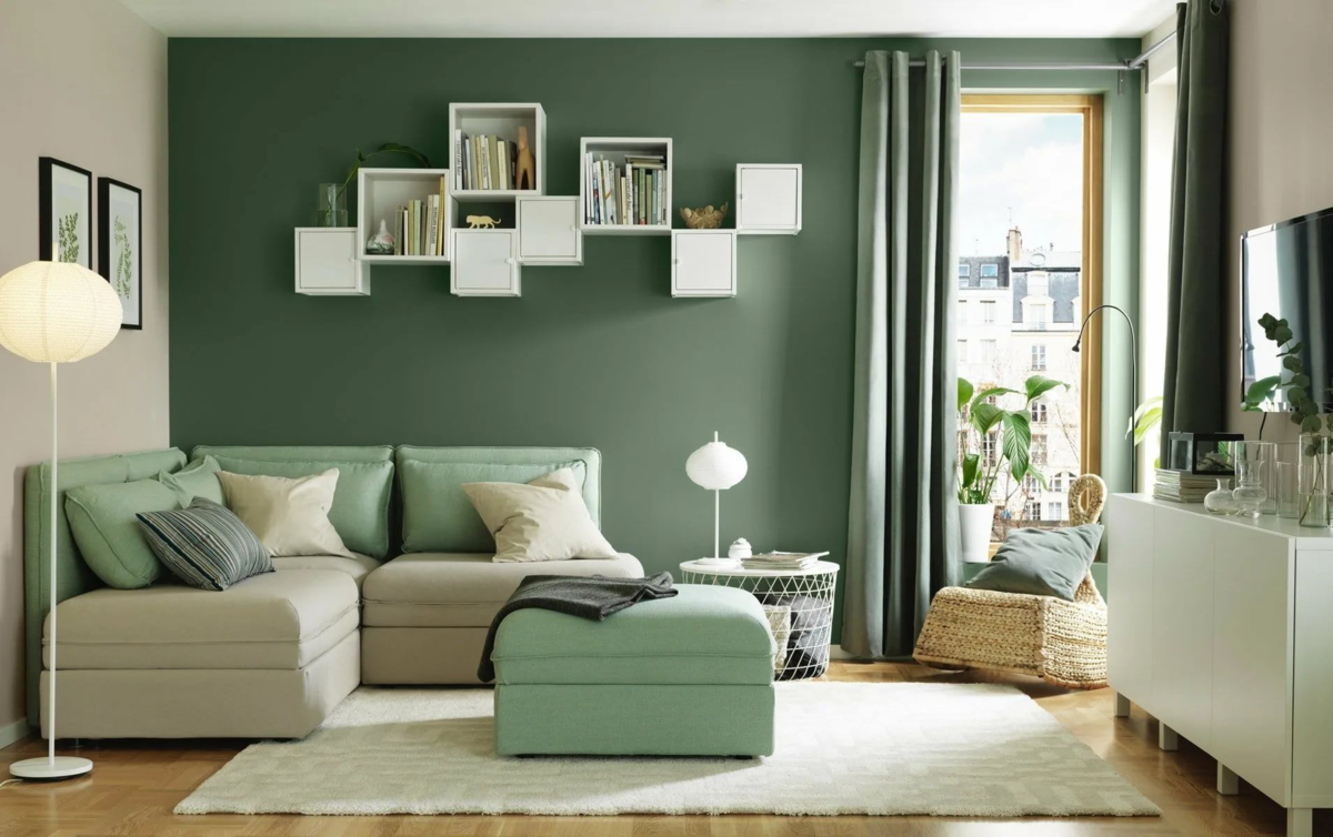 Голубые и серые оттенки в интерьере квартиры в стиле неоклассика во французской будуарной тематике