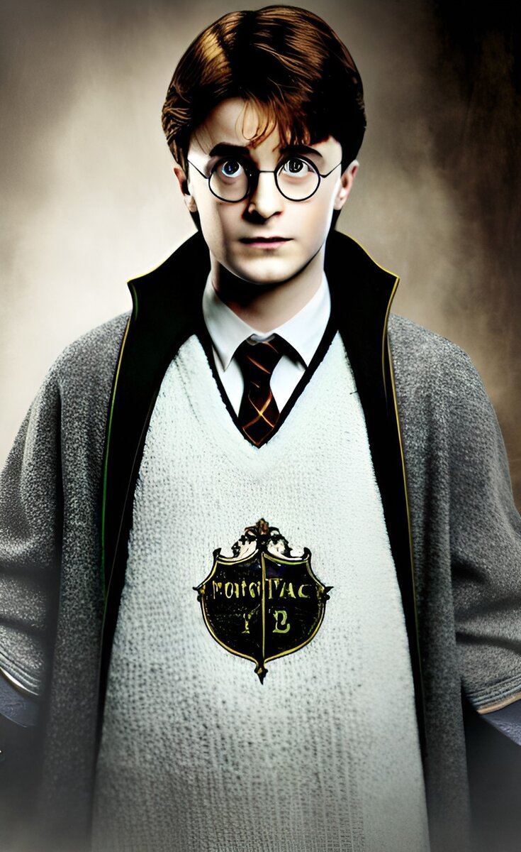 Гарри Поттер (нейросеть https://dream.ai/create)